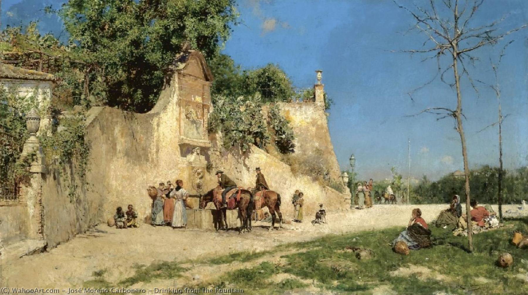 Drinking From The Fountain — José Moreno Carbonero
