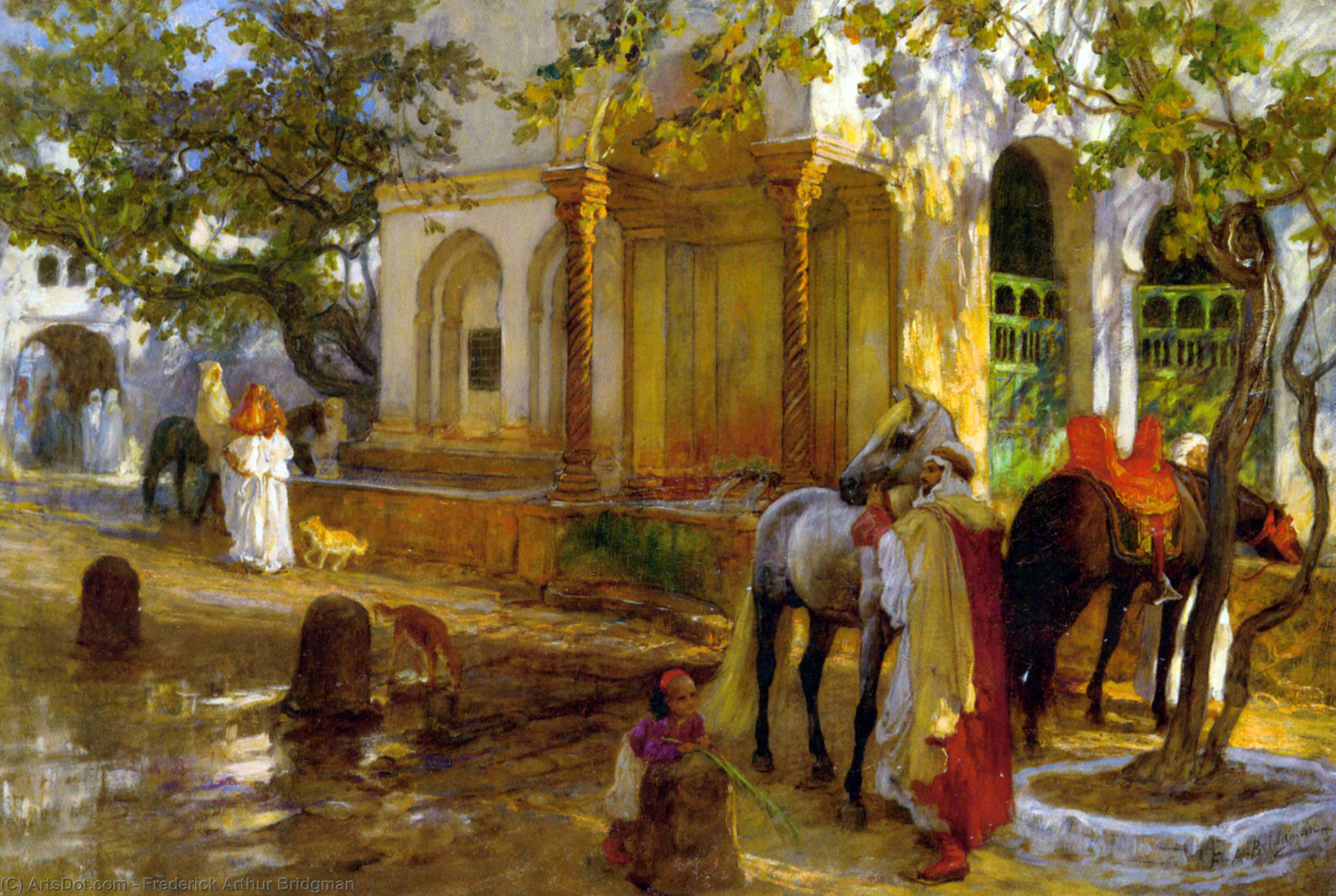At The Fountain — Фредерик Артур Бриџмен
