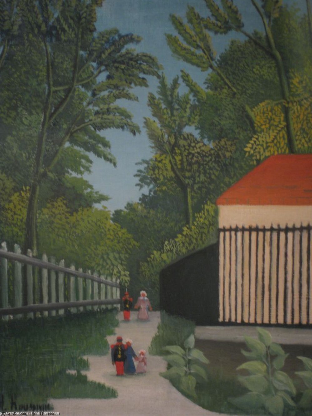 Landscape In Montsouris Park With Five Figures — Henri Julien Félix Rousseau (le Douanier)