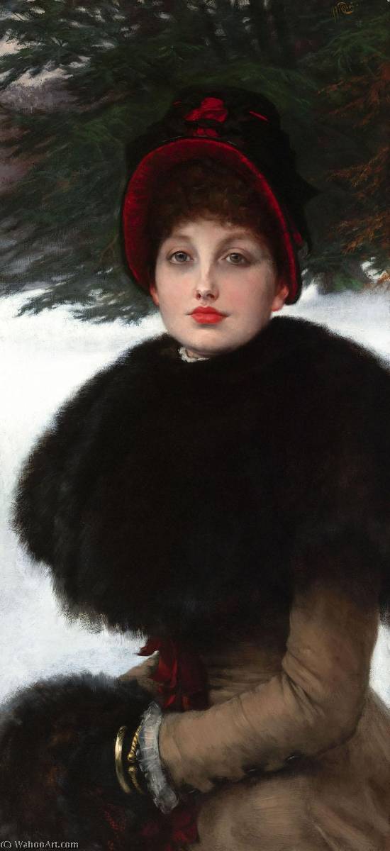 English A Winter’s Walk Français Promenade Dans La Neige — Jacques Joseph Tissot