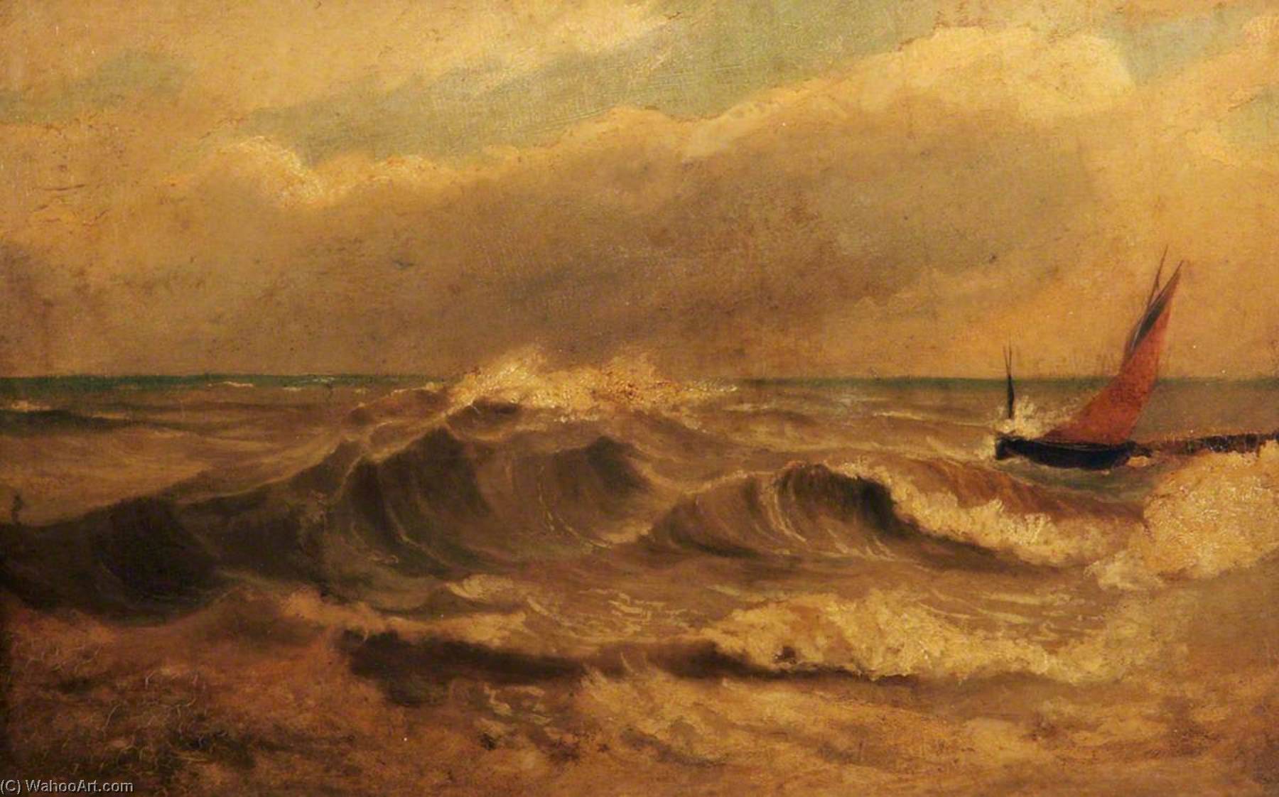 Near The Coast (the Wave) — Miles Edmund Cotman