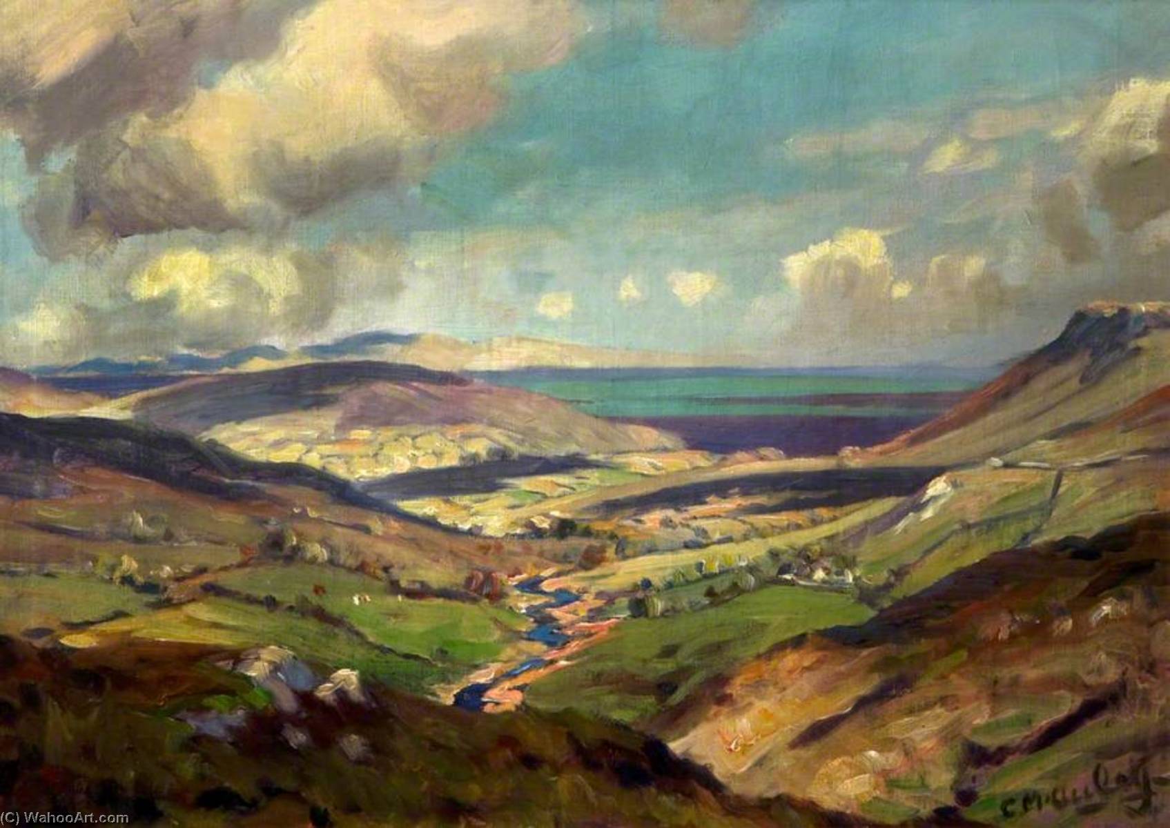 Glen With A View To The Sea — Charles J. Mcauley