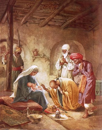 Three Kings Worshipping Christ — Виљем Браси Хоул