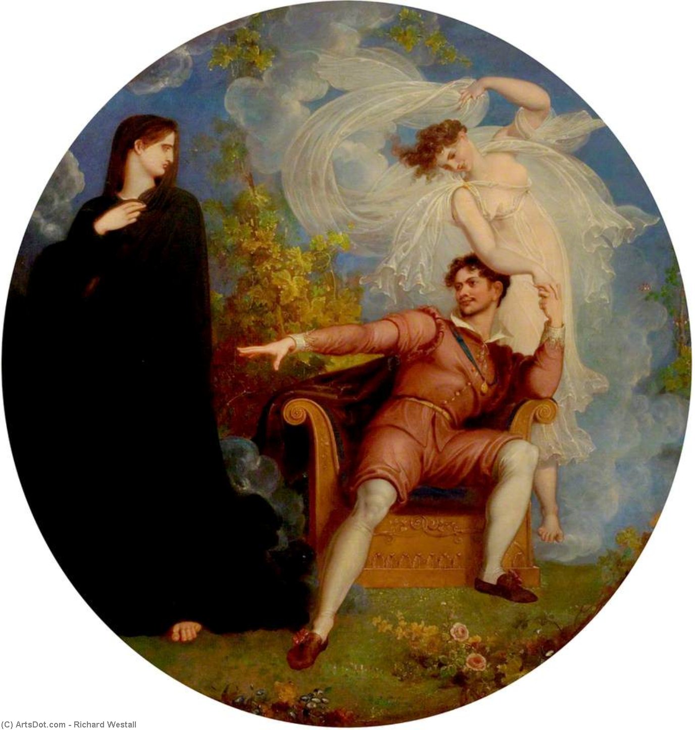 William Shakespeare Between Tragedy And Comedy — Richard Westall