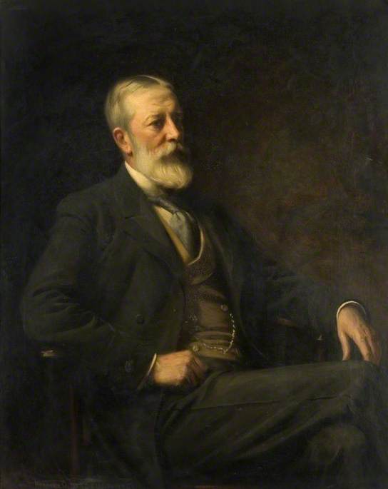 Portrait Of A Man (thought To Be Joseph Clemson Benskin) — Herman Herkomer