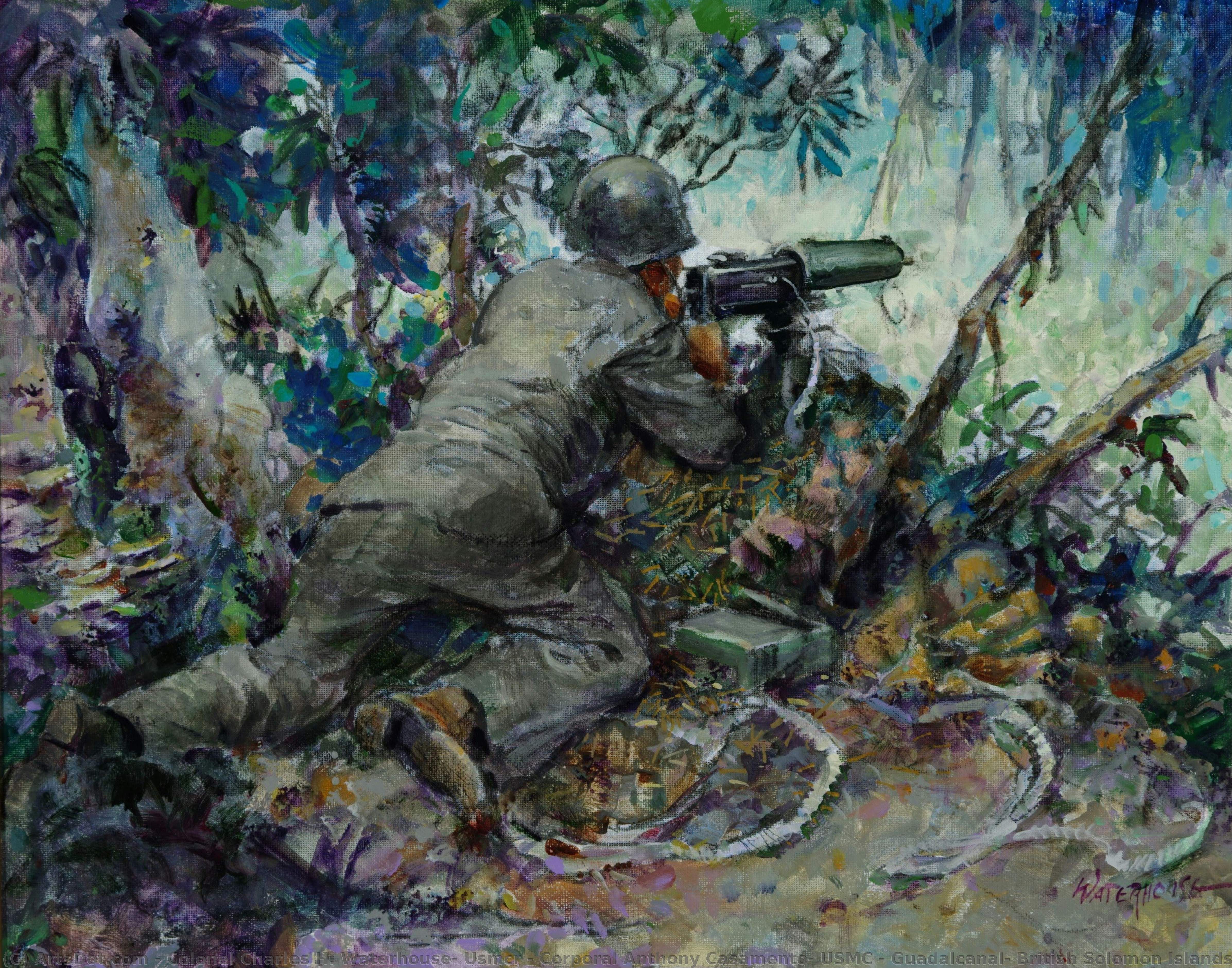 Corporal Anthony Casamento, Usmc – Guadalcanal, British Solomon Islands — Oberst Charles H. Waterhouse, Usmcr