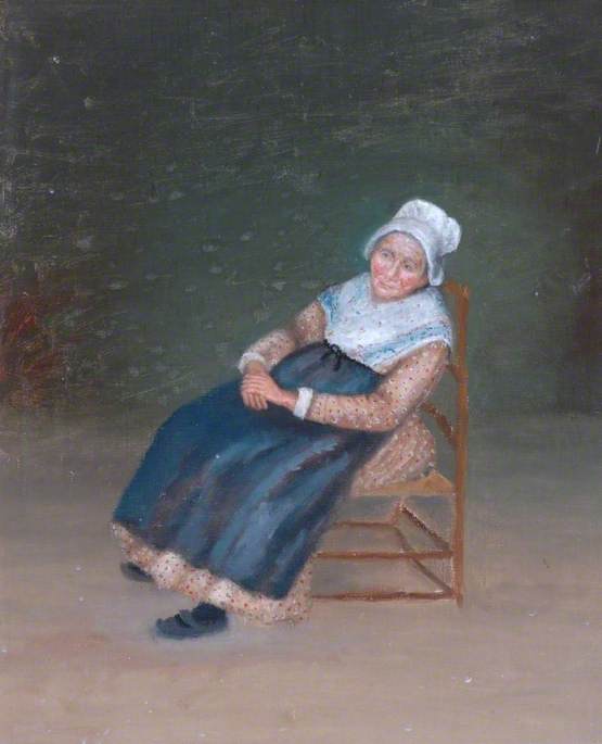 Sketch Of An Old Woman At Cernay Le Roi, France — Joséphine Bowes