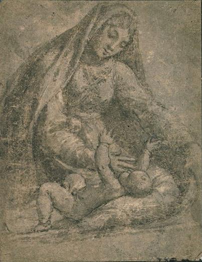 The Sitting Virging Playing With The Child Jesus — Sebastiano Del Piombo