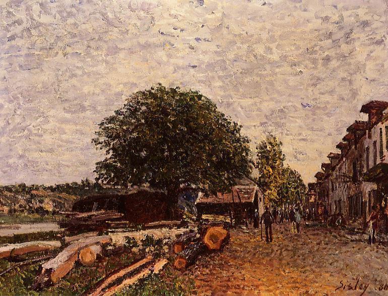 Construction Site At Saint Mammes — Alfred Sisley