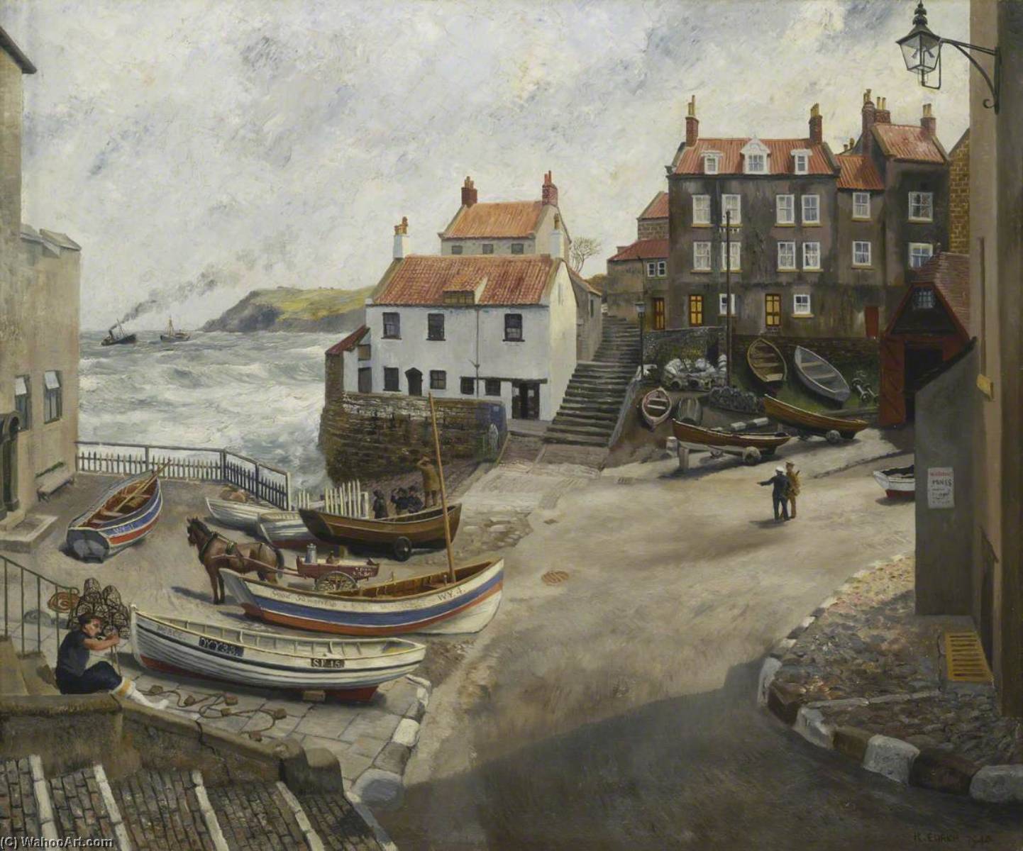 Robin Hood's Bay In Wartime — Richard Ernst Eurich