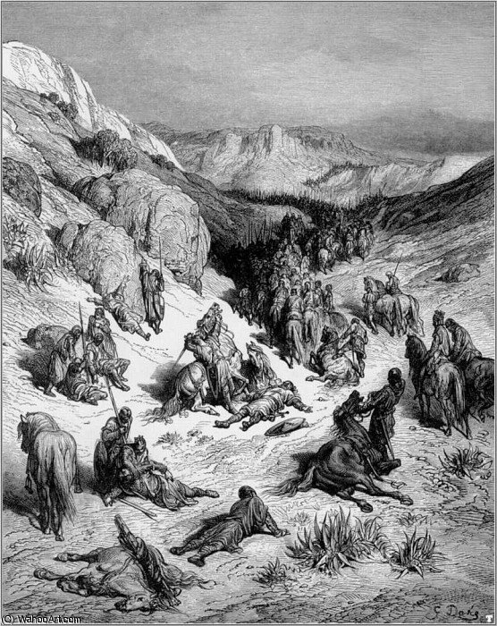 Crusades Syrian Army Sand Storm — Paul Gustave Doré