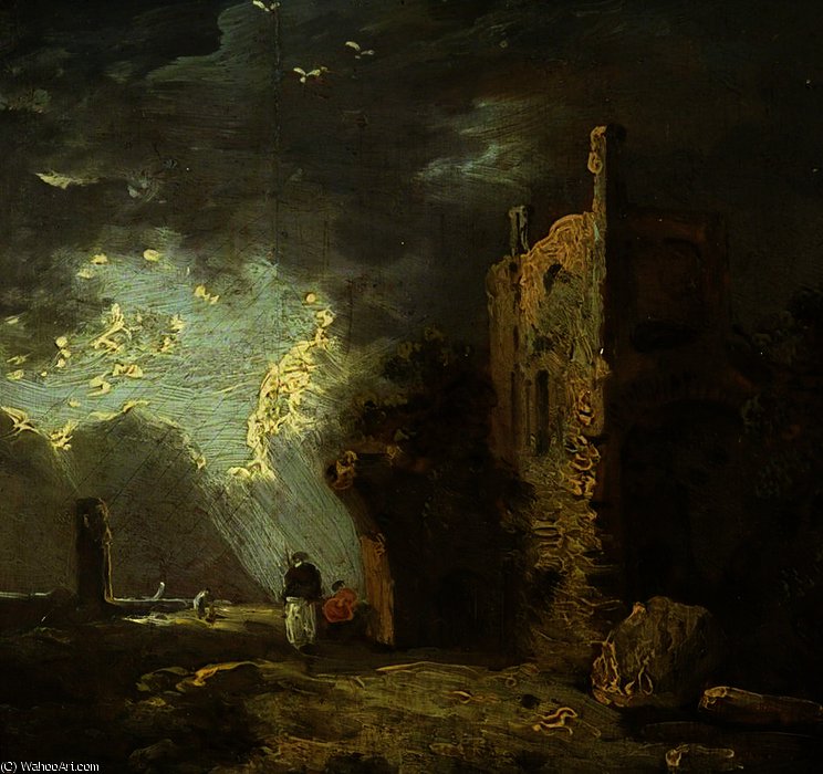 Ruined Tower With Figure — Richard Wilson