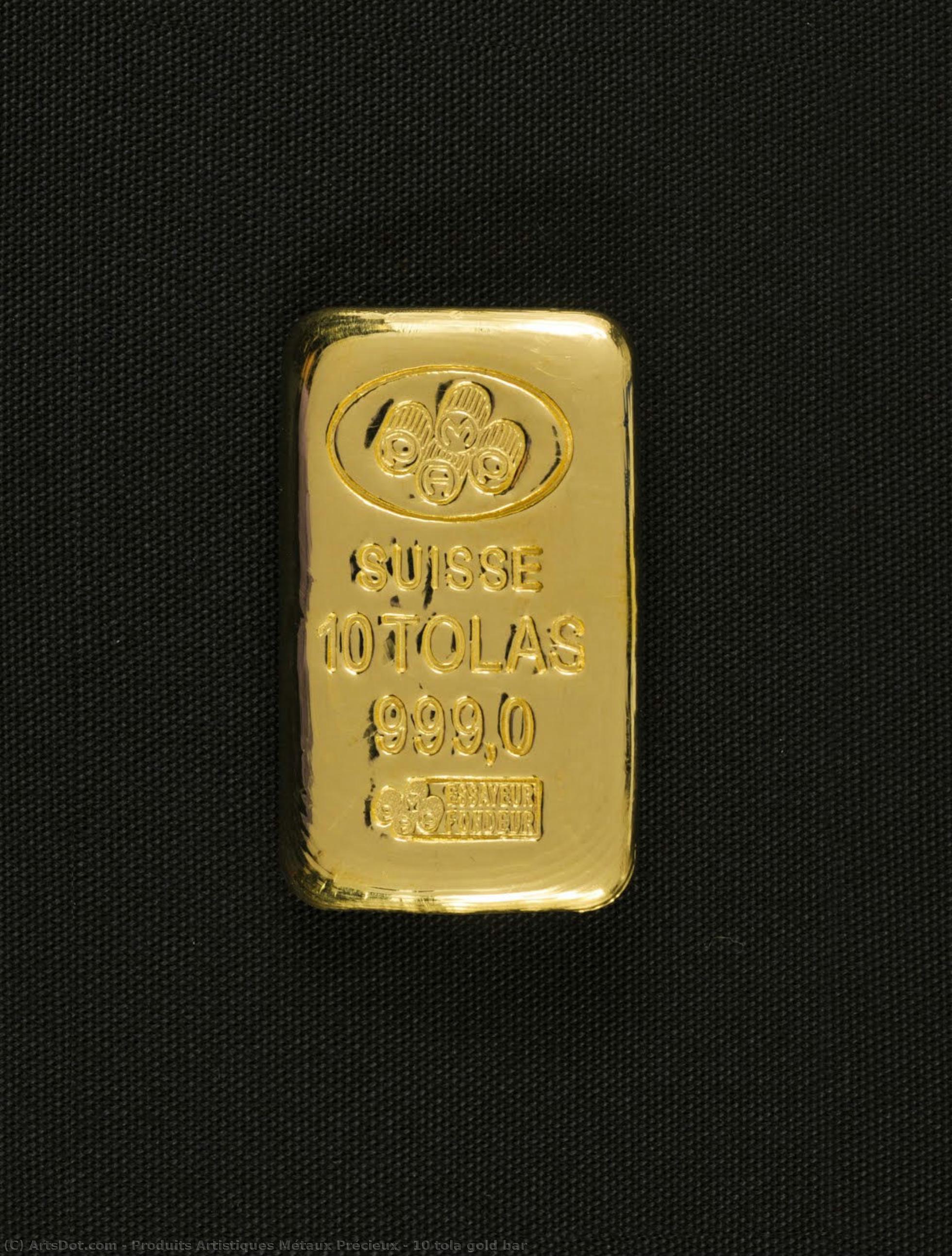 10 Tola Gold Bar — Produits Artistiques Métaux Précieux