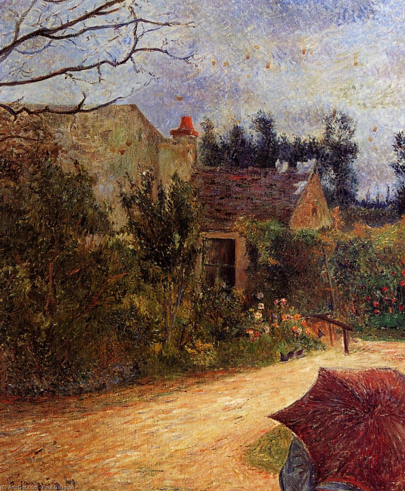 Pissarros Garten, Quai Du Pothuis, Pontoise — Eugène Henri Paul Gauguin