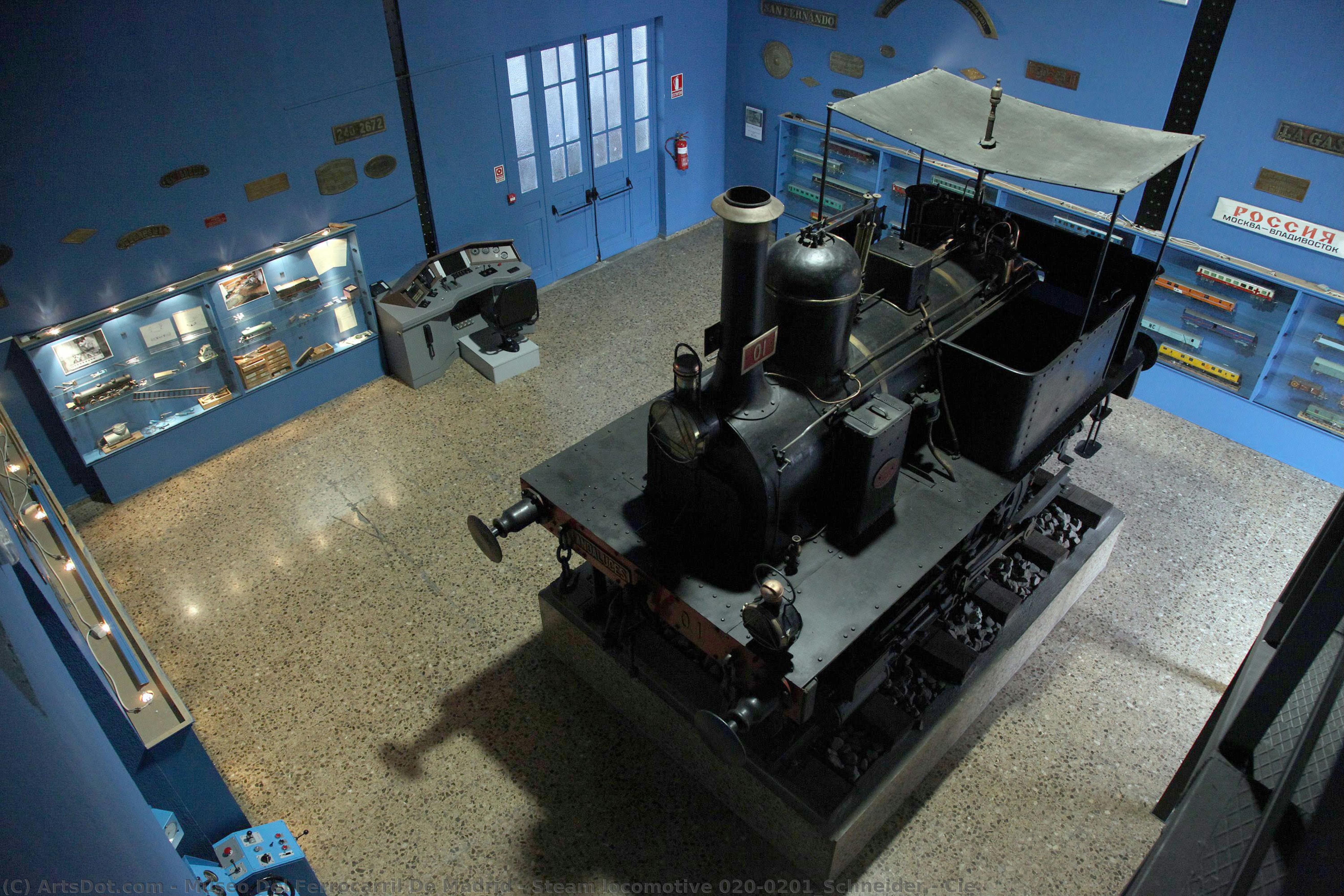 Steam Locomotive 020-0201_schneider & Cie. — Museo Del Ferrocarril De Madrid