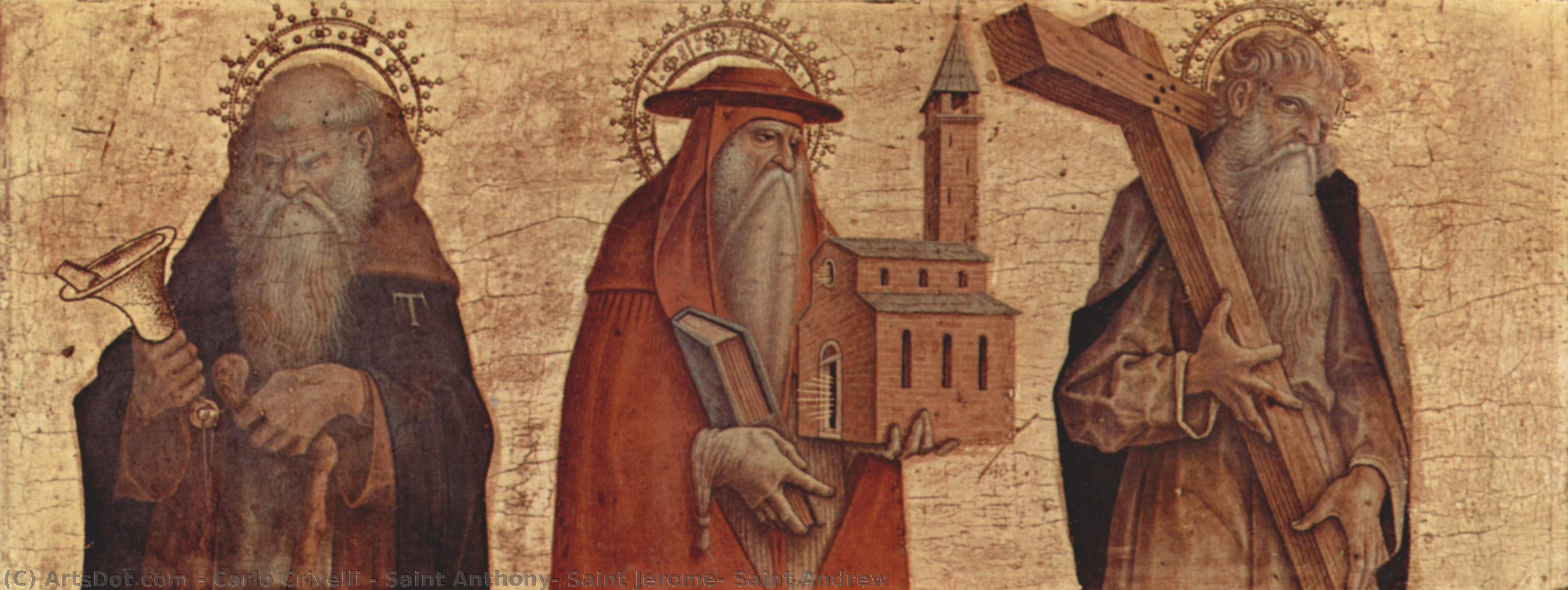 Saint Anthony, Saint Jerome, Saint Andrew — Carlo Crivelli