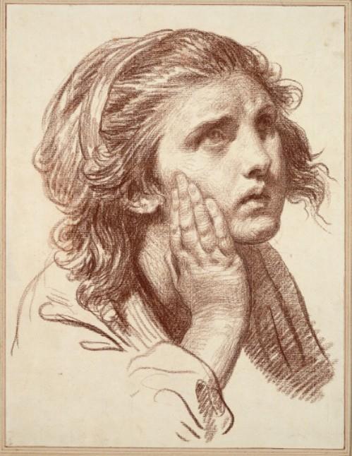 Head Of A Girl With A Desperate Glance — Jean-baptiste Greuze