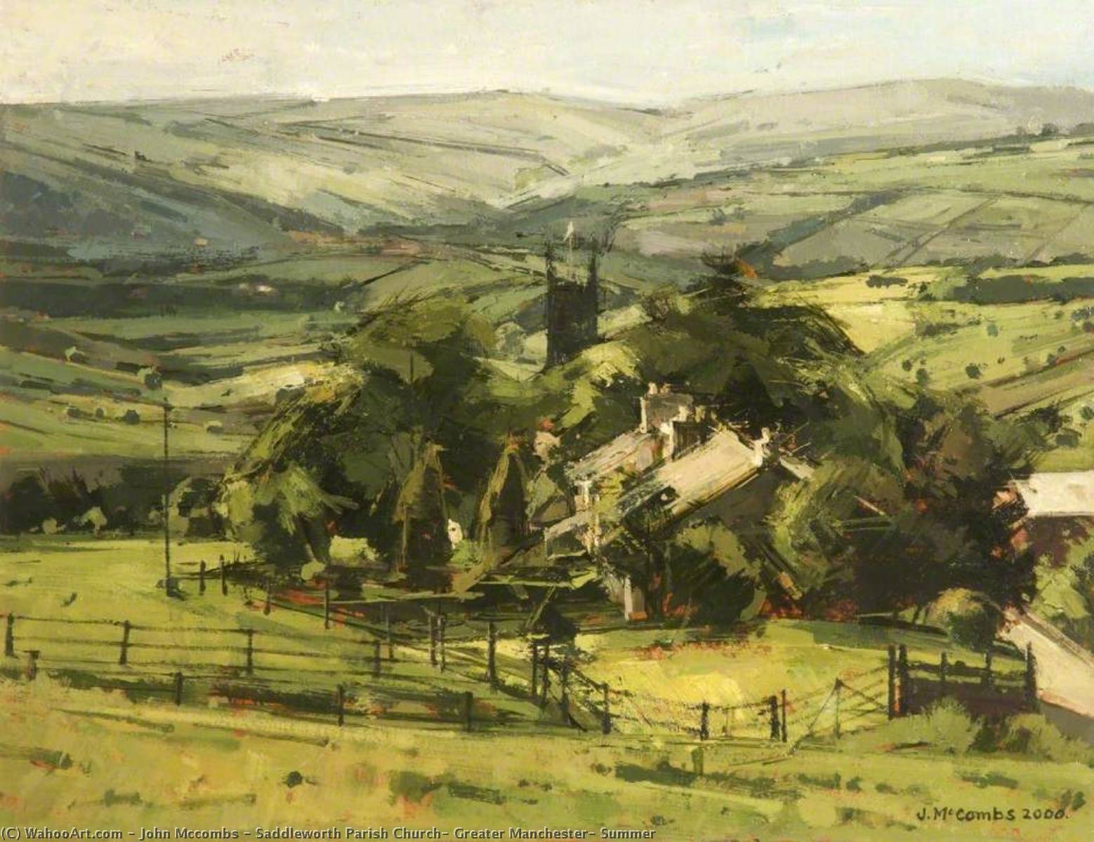 Saddleworth Parish Church, Greater Manchester, Summer — John Mccombs