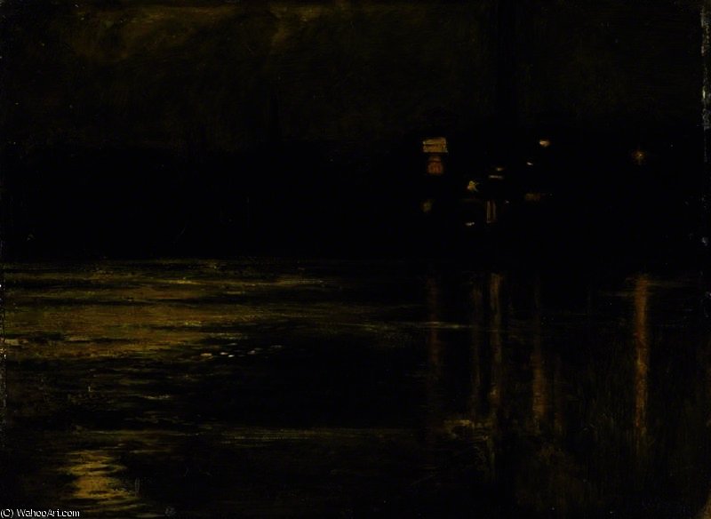 The Thames At Chelsea, Evening — Уильям Холман Хант