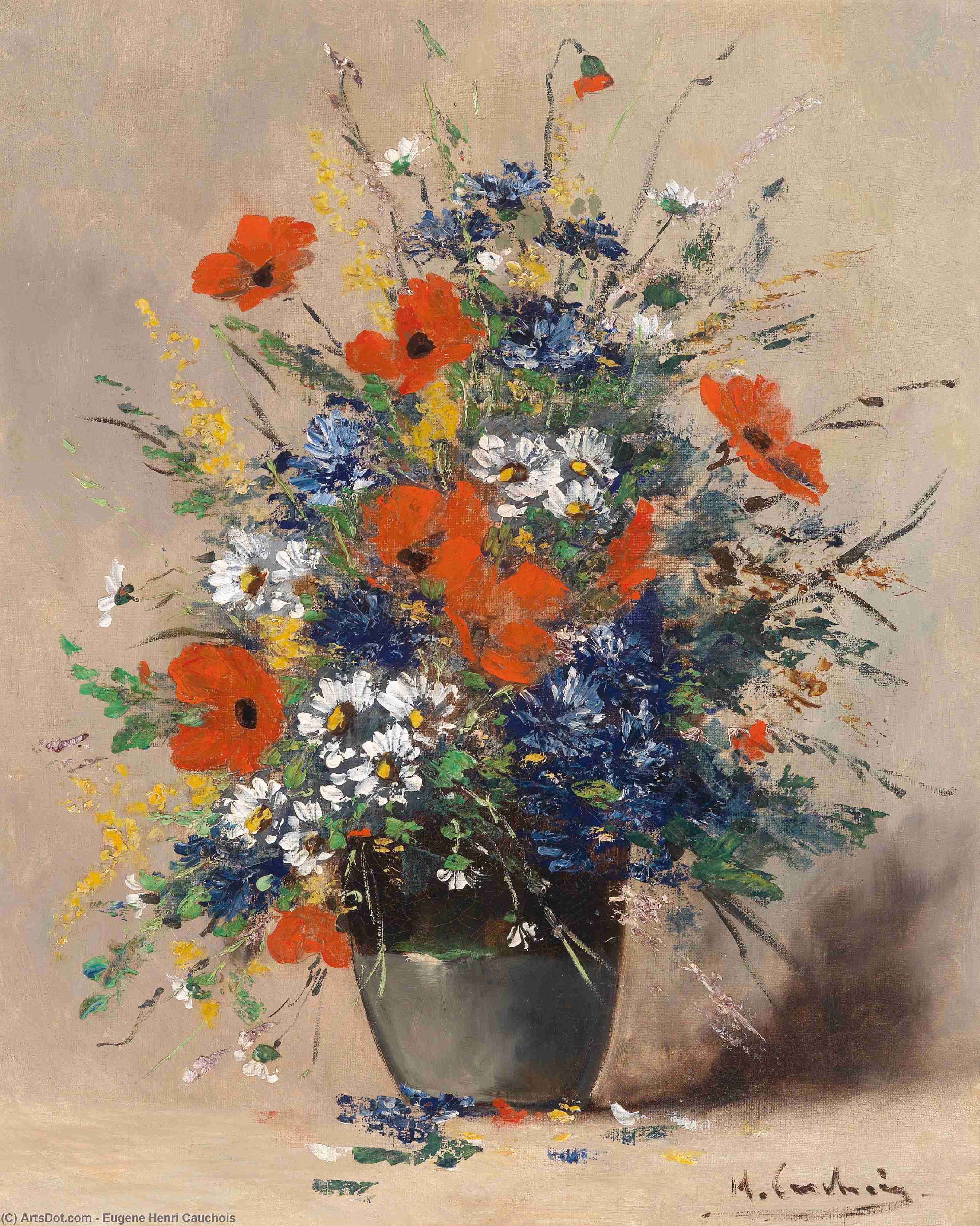 Sommerblumenstrauss — Eugene Henri Cauchois