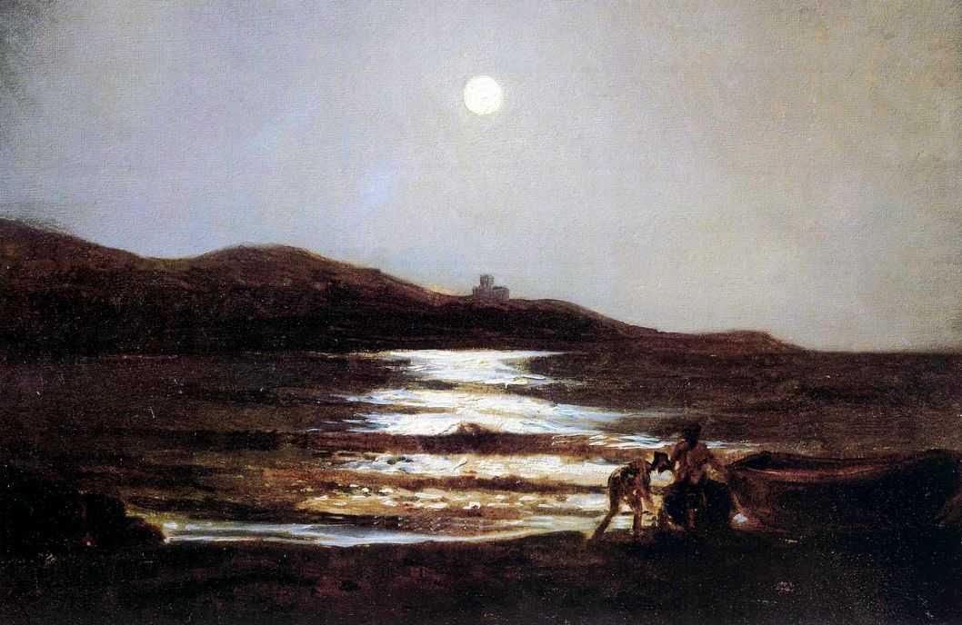 The View From Santo Terenzo At Lerici By Night — Nikolai Ge