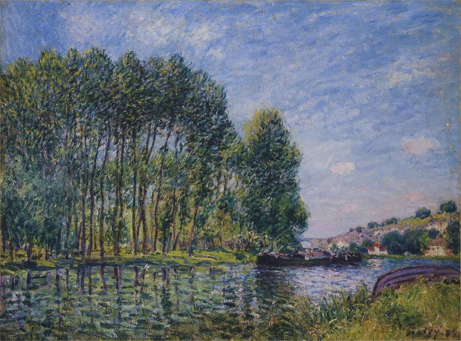 Spring On The Loing River — Alfred Sisley
