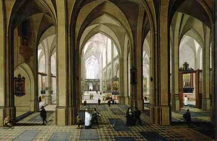 Gothic Church Interior — Pieter The Elder Neeffs