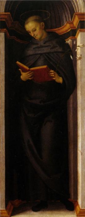 Polyptych Annunziata (st. Philip Benizi) — Vannucci Pietro (le Perugin)