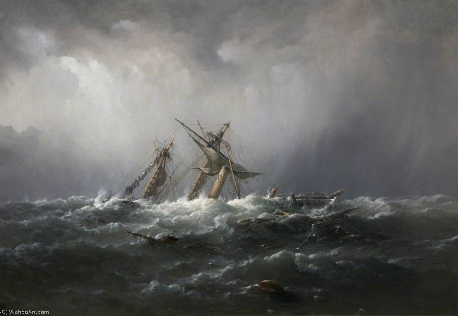 Wreck Of The Royal Mail Steamer Rms 'armenian' On The Arklow Bank — Richard Brydges Beechey