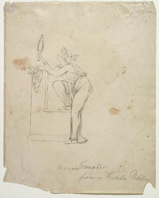 Grecian Female From A Fictile Vase — Thomas Cole