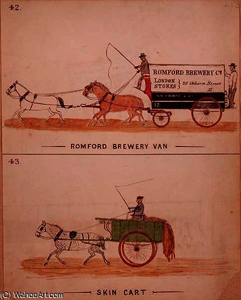 Romford Brewery Van And The Skin Cart — William Francis Freelove