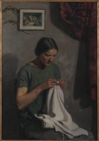 Femme Cousant — Raymond Dendeville