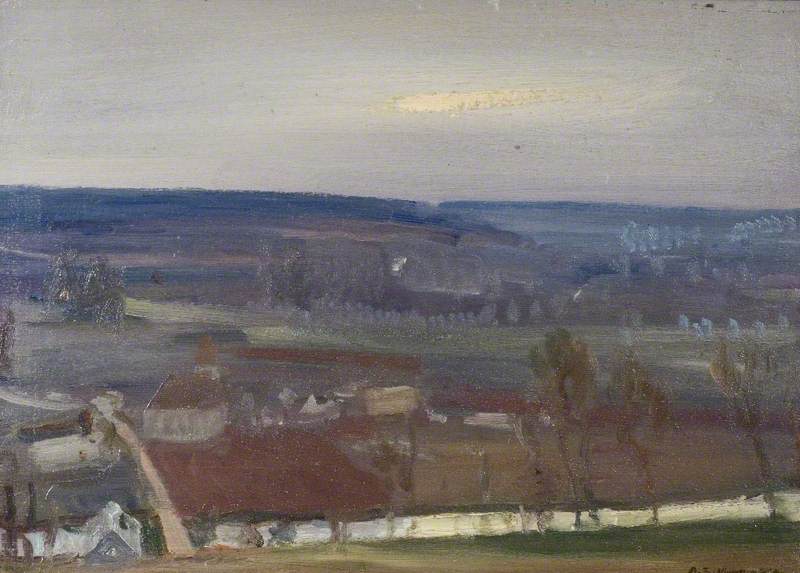 Studie Im Eure-tal, Frankreich, Mit Der Kanadischen Armee — Sir Alfred James Munnings