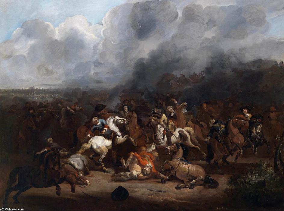 Cavalry Engagement — August Querfurt