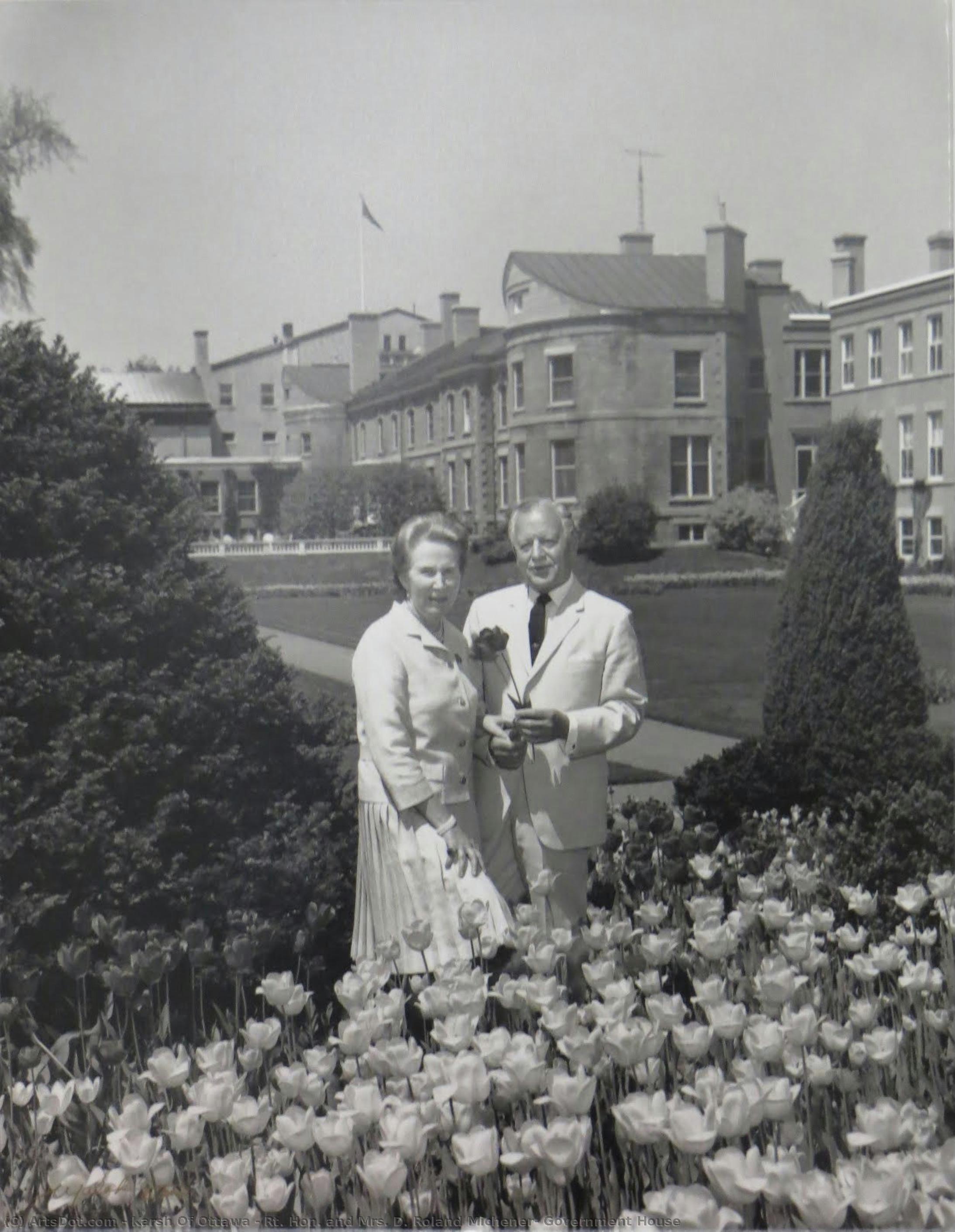 Rt. Hon. And Mrs. D. Roland Michener, Government House — Karsh Of Ottawa