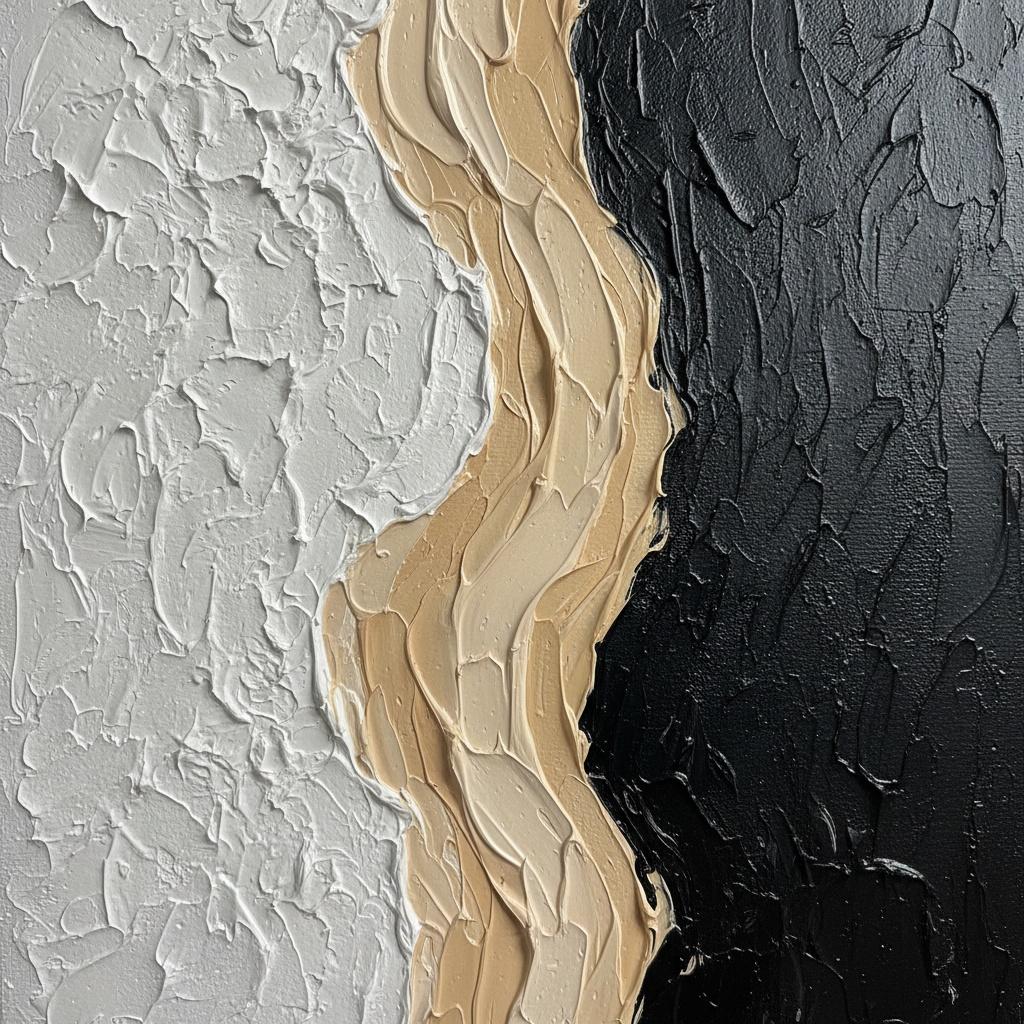 Monolithic Rhythms In Sand And Shadow: A Sculptural Study Of Organic Contrast — David Moreau