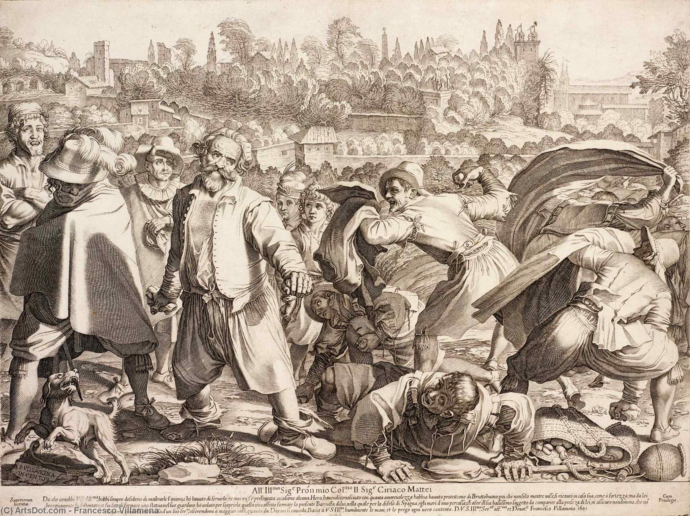 The Brawl Of Bruttobuono — Francesco Villamena