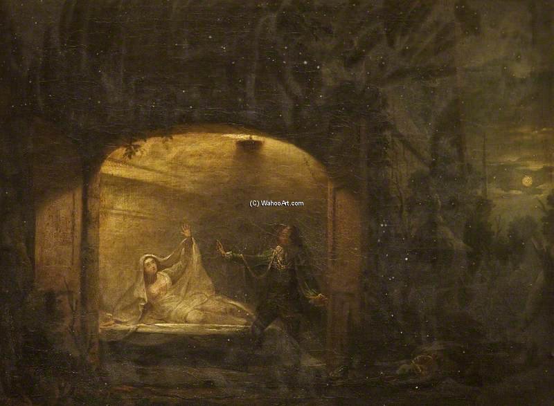 David Garrick As Romeo At Juliet's Tomb — Benjamin Wilson