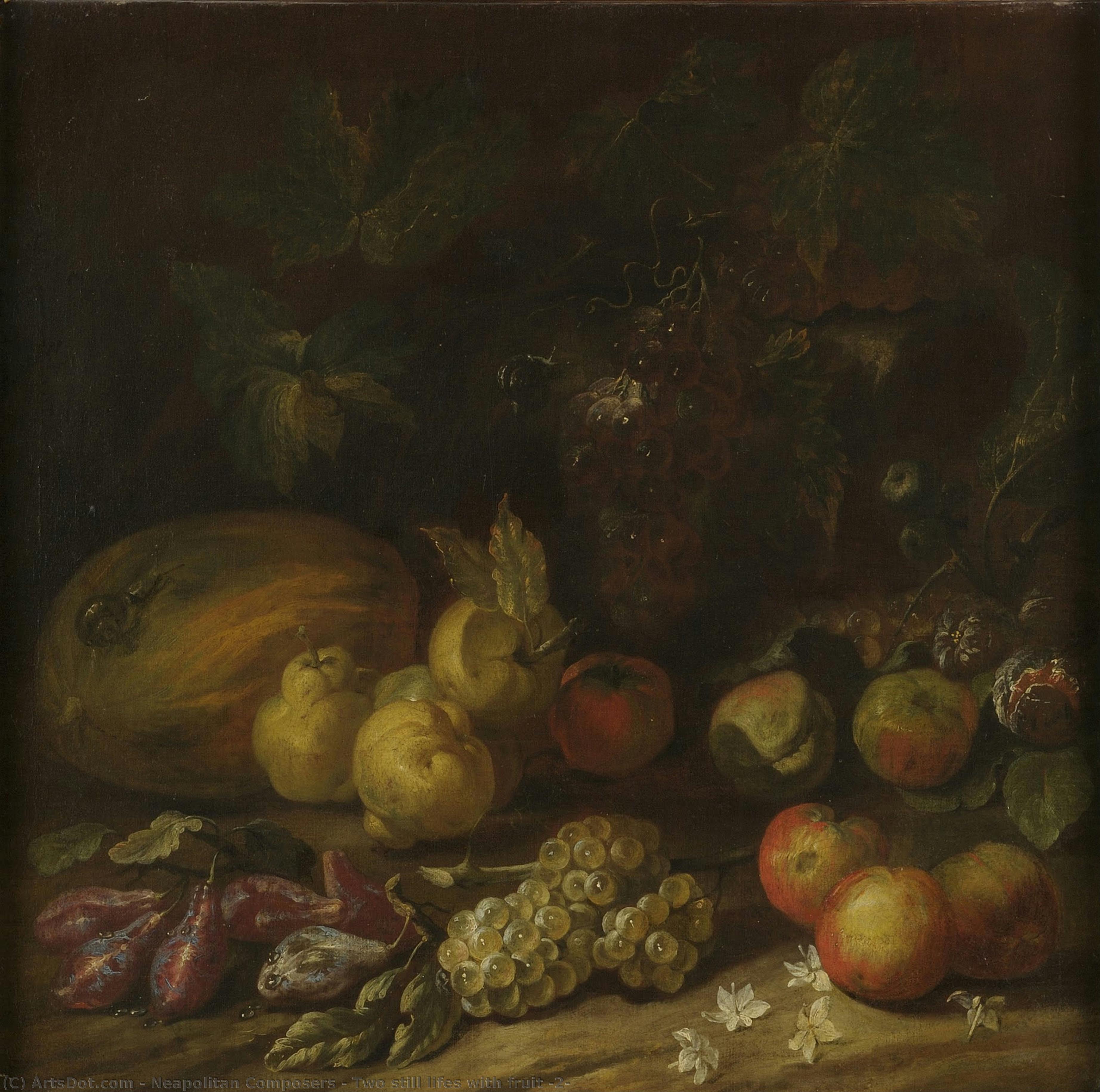 Two Still Lifes With Fruit (2) — Neapolitan Composers