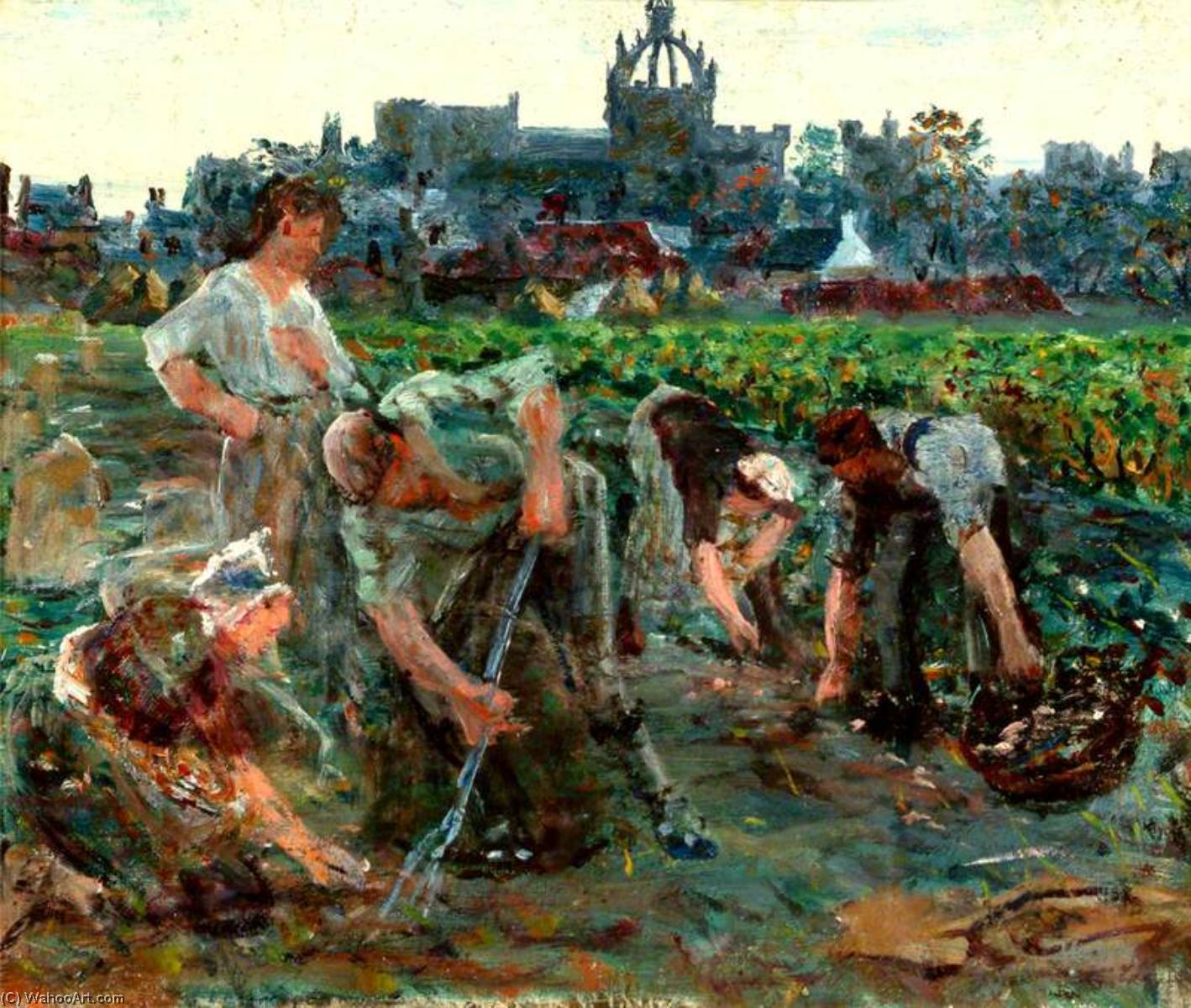 Potato Diggers, King's College — George Sherwood Hunter