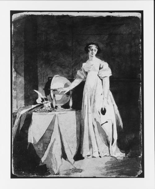 Standing Portrait Of A Lady With A Globe — Томас Салли