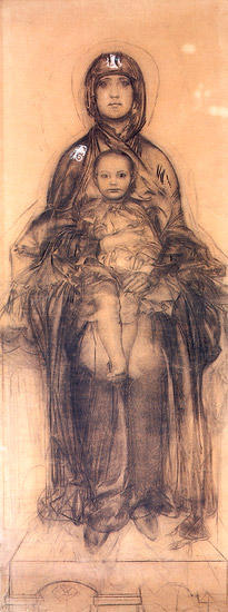 Mother Of God With The Child — Mikhail Vrubel