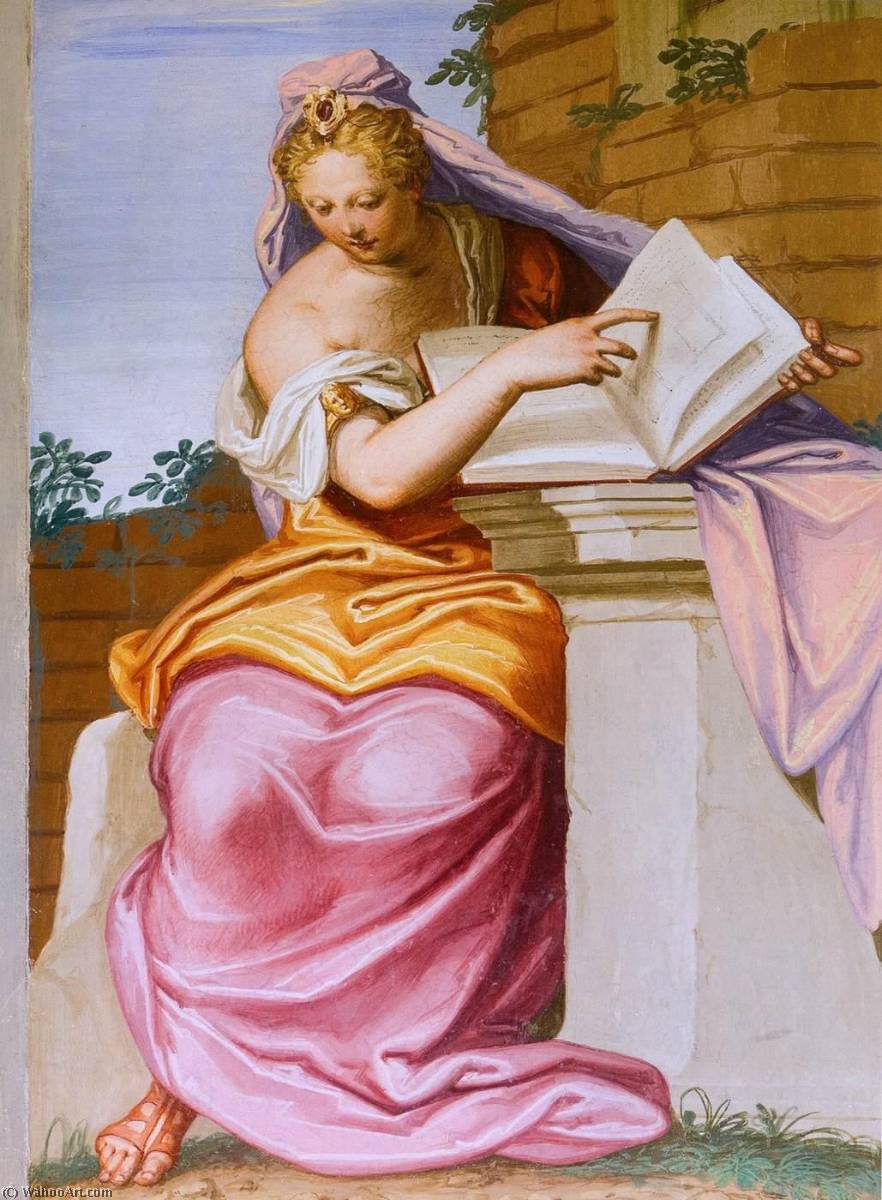 Decoration In The Hall Of The Arts (detail) — Giovanni Battista Zelotti