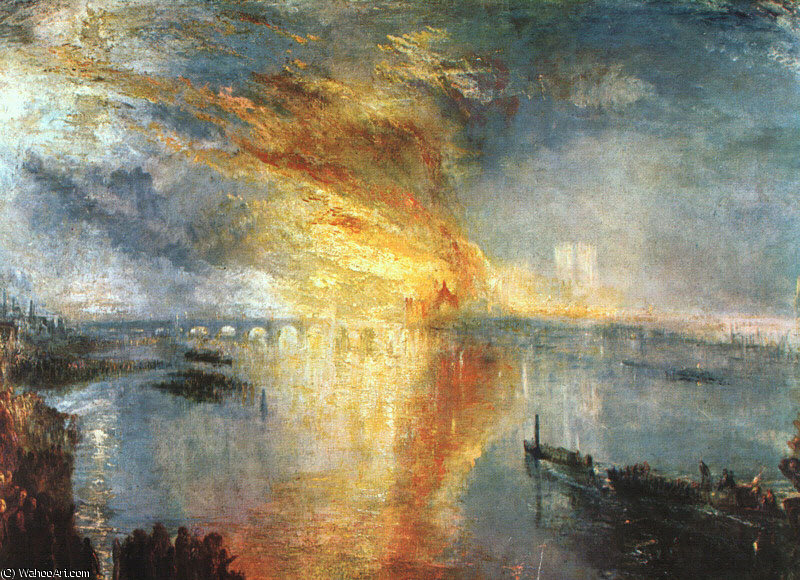 The Burning Of The Houses Of Parliament — Joseph Mallord William Turner