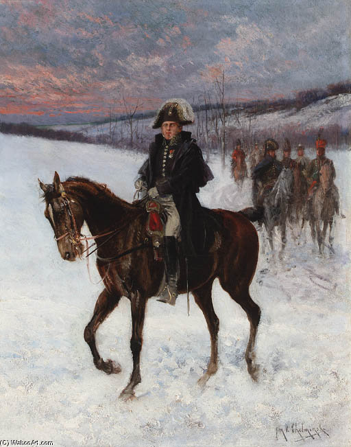 Marshal Ney On Horseback; Campaign In Russia — Jan Van Chelminski