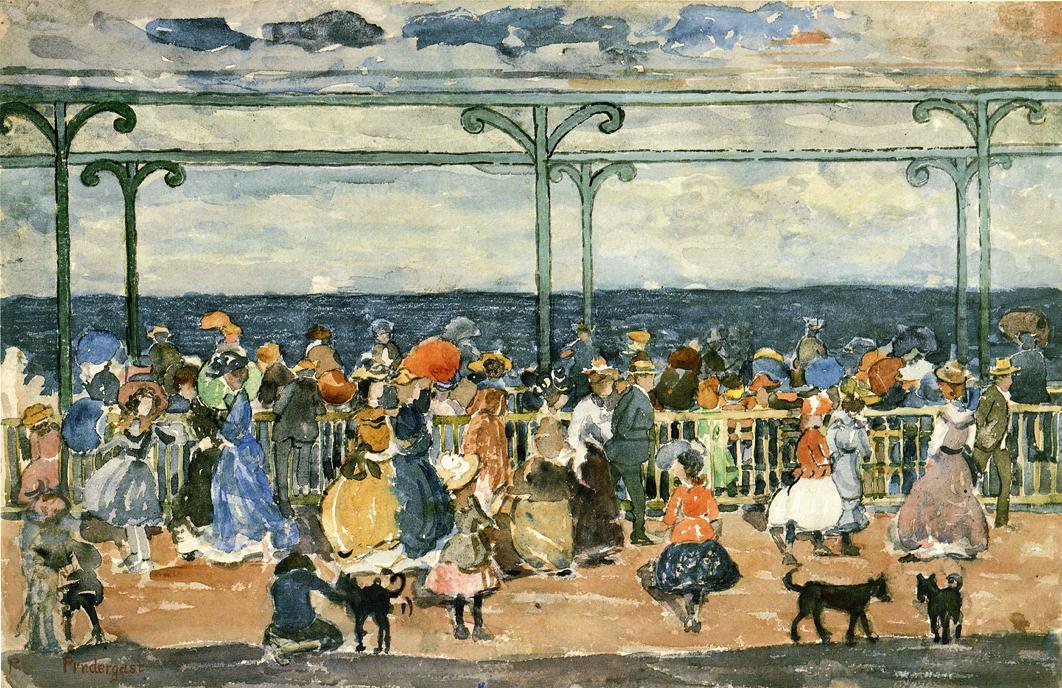 Promenade At Nantasket — Maurice Brazil Prendergast