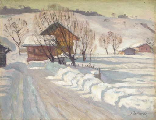 A Farm Under The Snow — Arnold Borisovich Lakhovsky