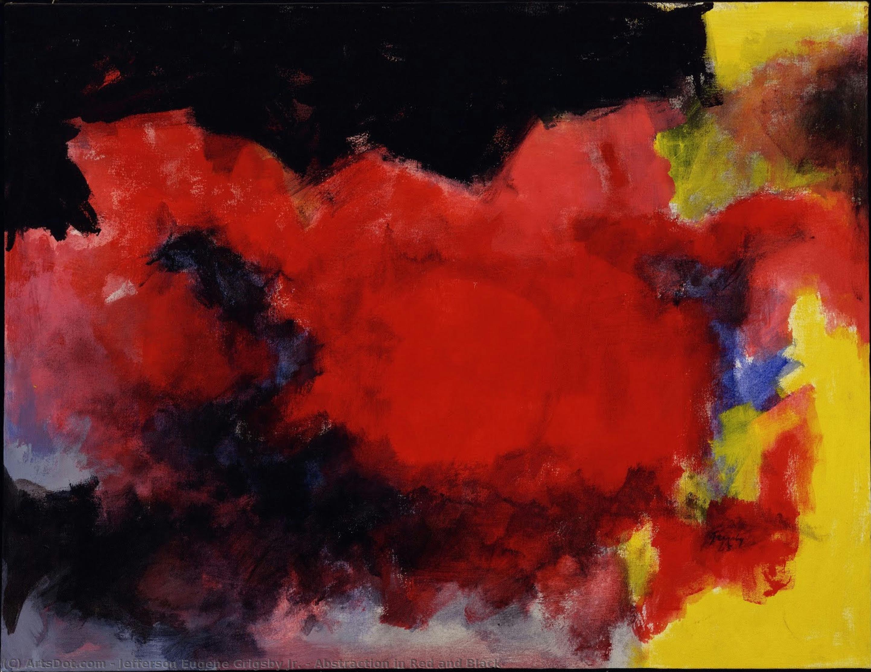Abstraction In Red And Black — Jefferson Eugene Grigsby Jr.