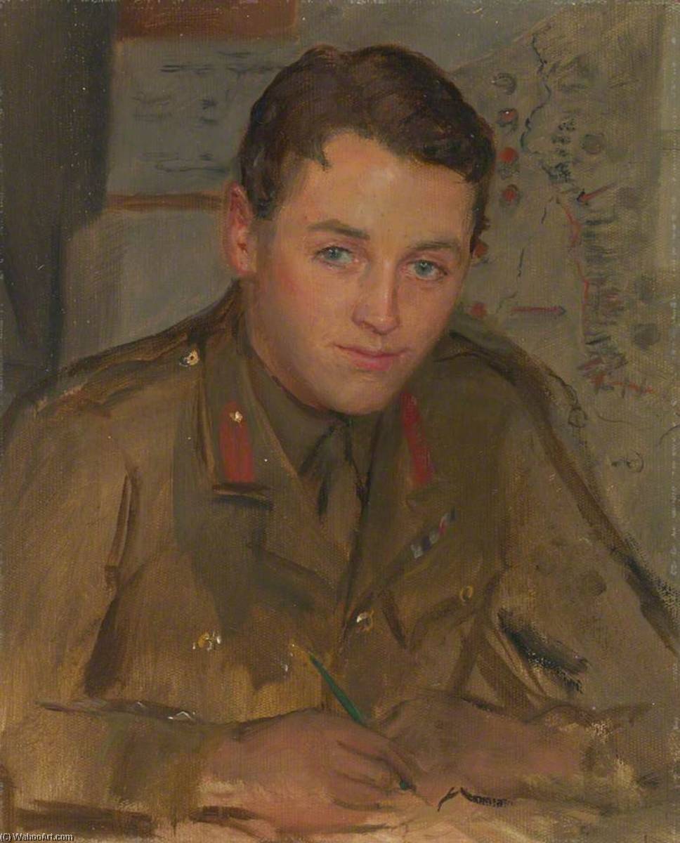 Captain John Henry Bevan (1894–1978), Intelligence Official (preparatory Study For 'the Supreme War Council In Session At Versailles On 3rd July 1918') — Herbert Arnould Olivier
