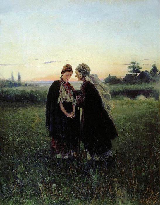 Mother And Daughter — Vladimir Yegorovich Makovsky